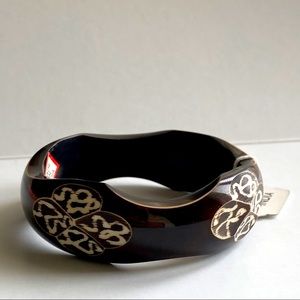 Hand Carved Wooden Bracelet Bangle